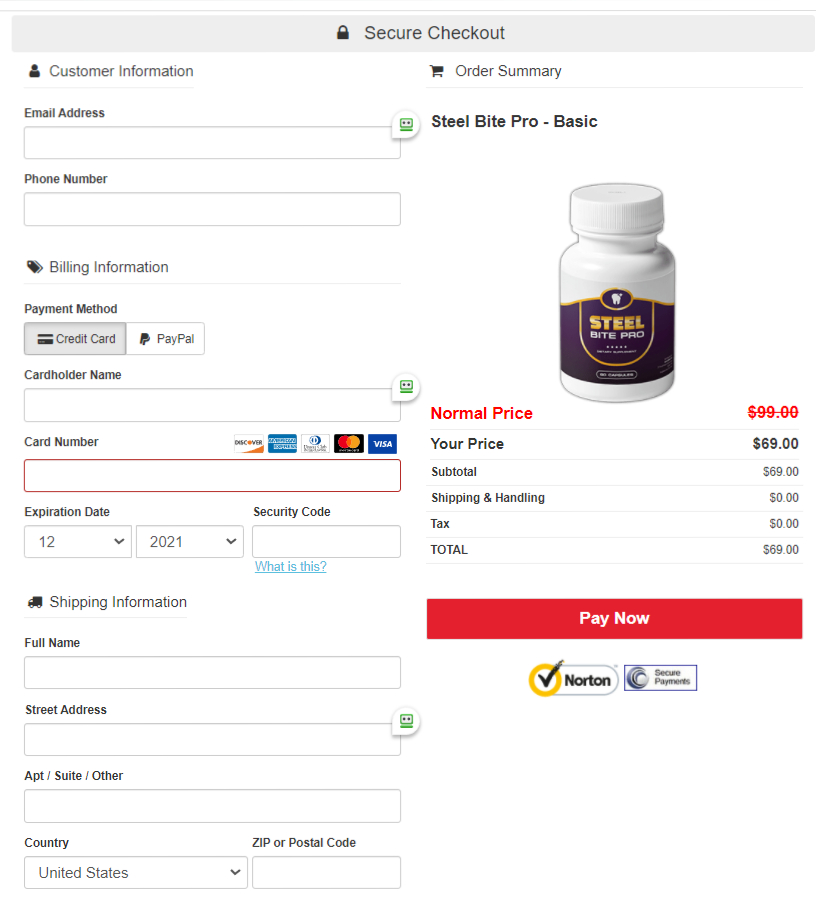 Steel Bite Pro - Secure Checkout